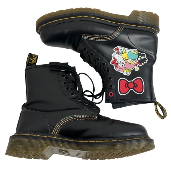 Dr Martens LIMITED EDITION Jadon Hello Kitty 60th Anniversary Womens SZ 7 - Picture 5 of 10